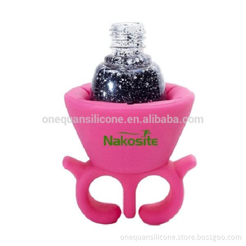 Silicone Nail Polish Bottle Holder, Nail Polish Ring Holder